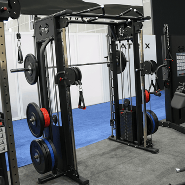 Megatron Dual Adjustable Pulley / Smith Combo - Muscle D Fitness - Selectorized Weight Adjustment - Functional Pull-Up Bar - Dual Station